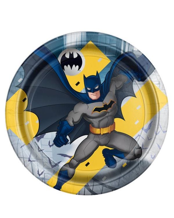 Batman Paper Plates - 23cm (8pk)
