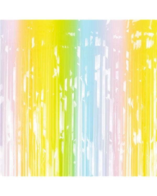 Pastel Rainbow Backdrop Curtain - 1.9m x 1m
