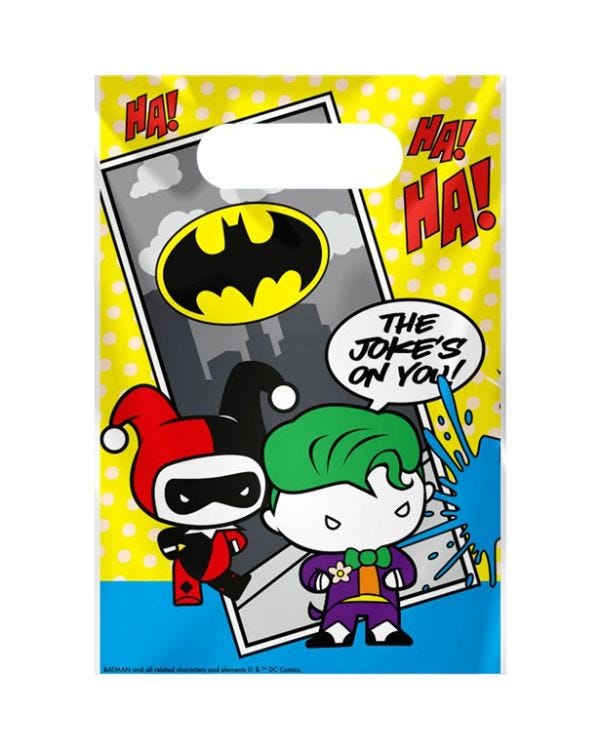 Batman &amp; Joker Paper Lootbags (8pk)