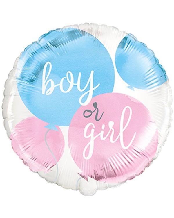 Boy Or Girl Gender Reveal Balloon - 18&quot; Foil