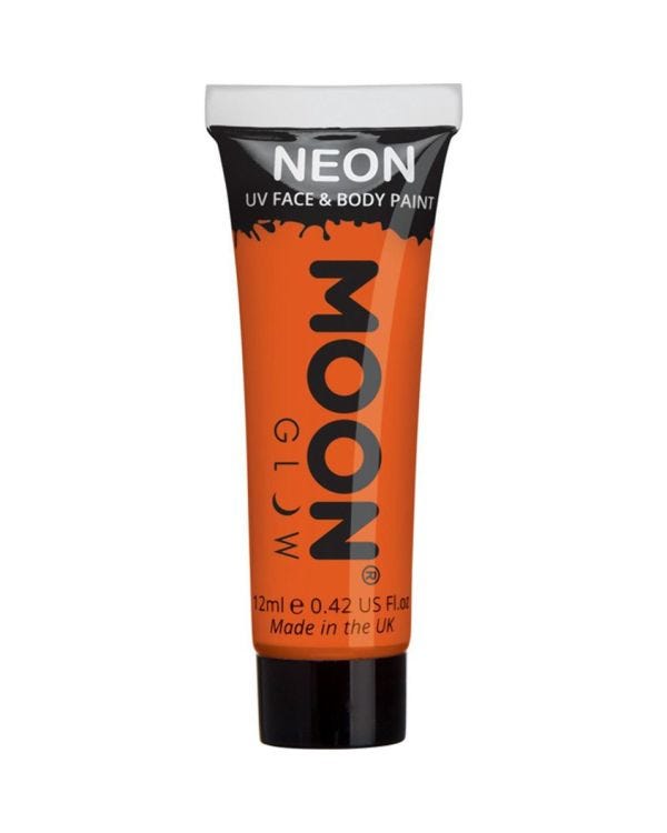 UV Neon Face &amp; Body Paint - Orange 12ml