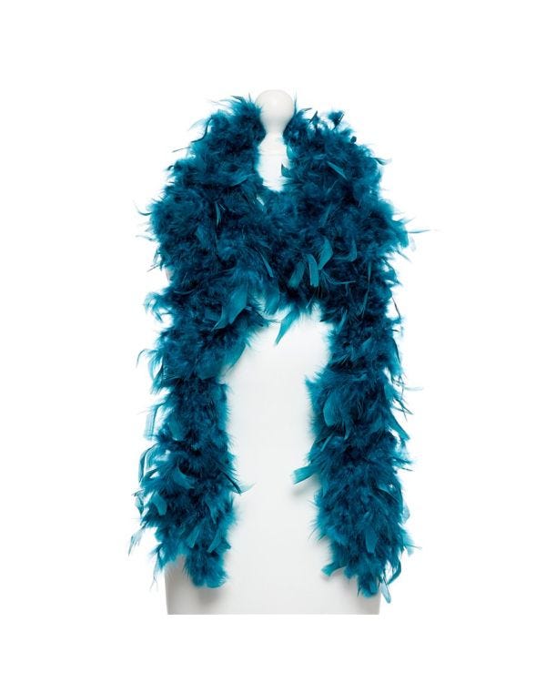 Deluxe Teal Feather Boa