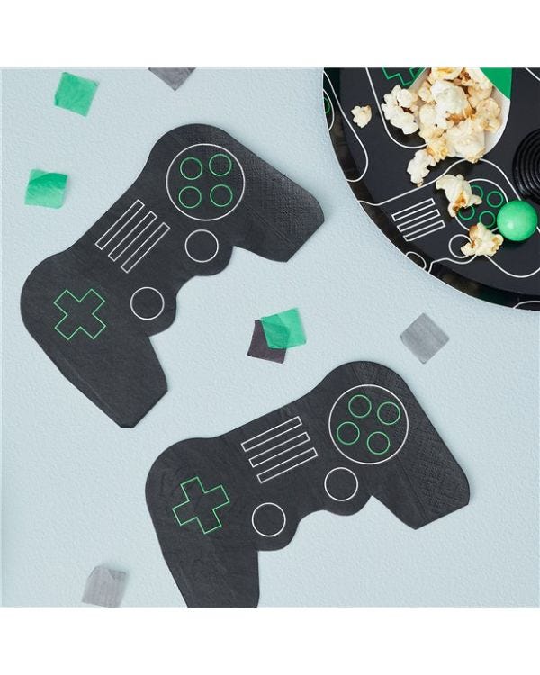 Gamer Controller Eco Napkins - 33cm (16pk)