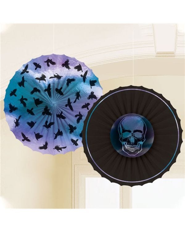 Boneshine Fever Paper Fans (3pk)
