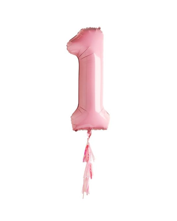 Pastel Pink 1st Birthday Balloon -  40&quot; Foil