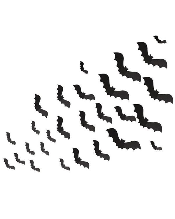 Black Bat Wall Cutouts (30pk)