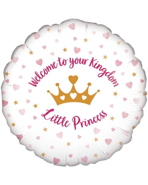 Welcome Little Princess Balloon - 18&quot; Foil
