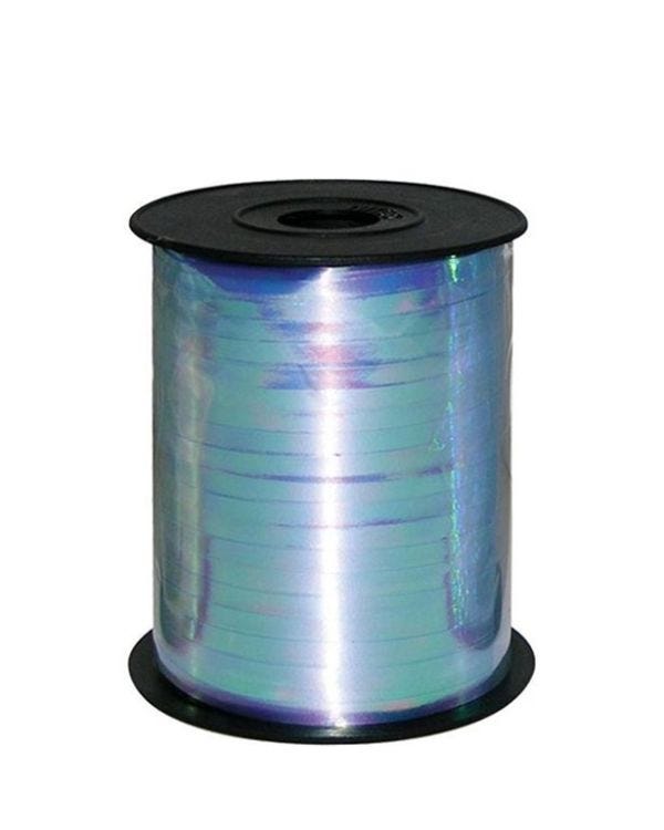 Iridescent Blue Curling Balloon Ribbon - 230m