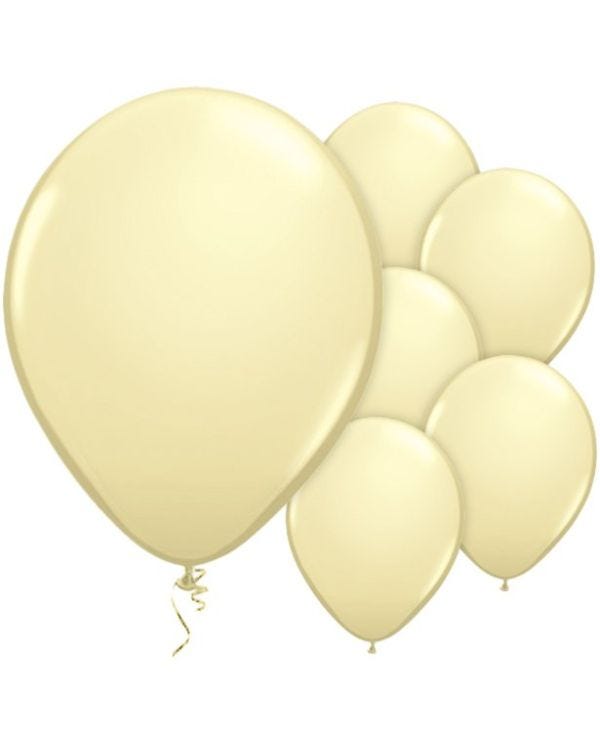 Ivory Silk Balloons - 11&#039;&#039; Latex (100pk)