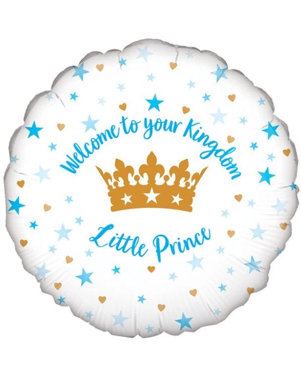Welcome Little Prince Balloon - 18&quot; Foil