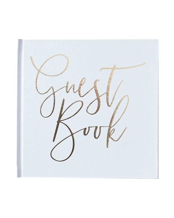 Gold Wedding Foiled Guest Book