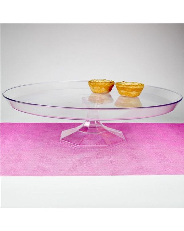 Clear Plastic Dessert Stand - 35cm