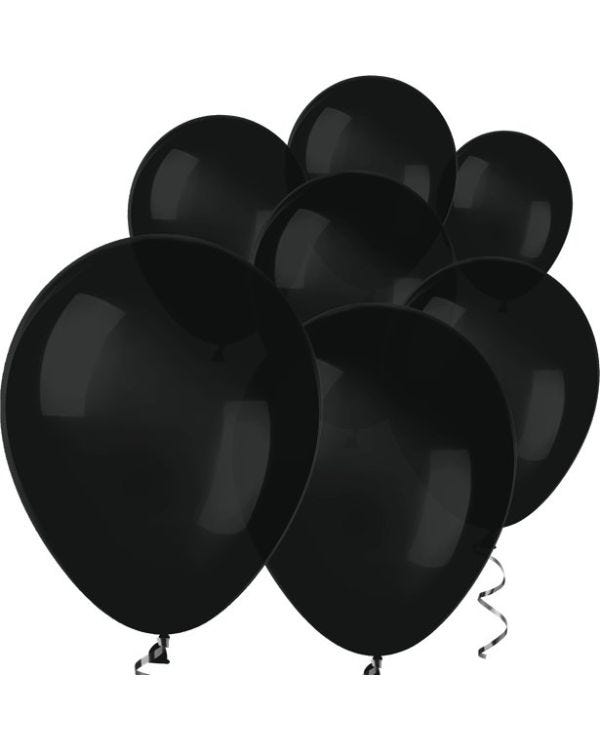 Black Mini Balloons - 5&quot; Latex Balloons (100pk)