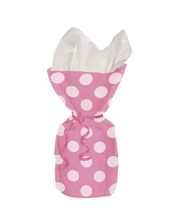 Pink Polka Dots Cello Party Bags (20pk)