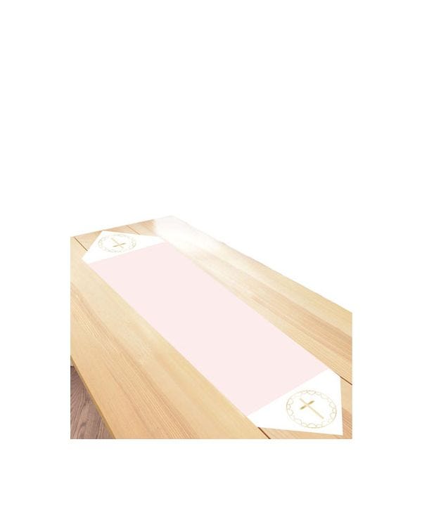 Pink Botanical Fabric Table Runner - 1.8m