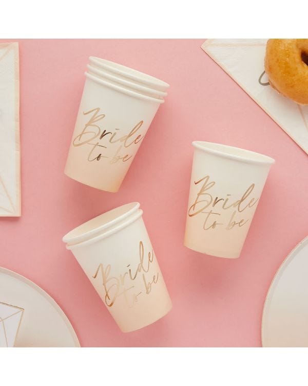 Bride to Be Paper Cups