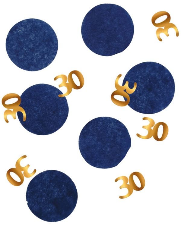 Navy &amp; Gold 30 Confetti (25g)