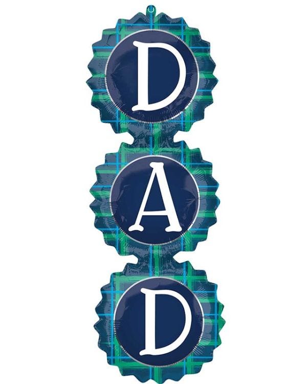 DAD Checks Supershape Balloon - 13&quot; x 38&quot; Foil