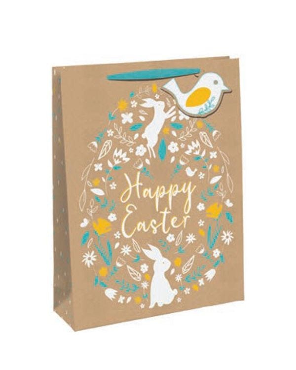 Large Easter Kraft Bag