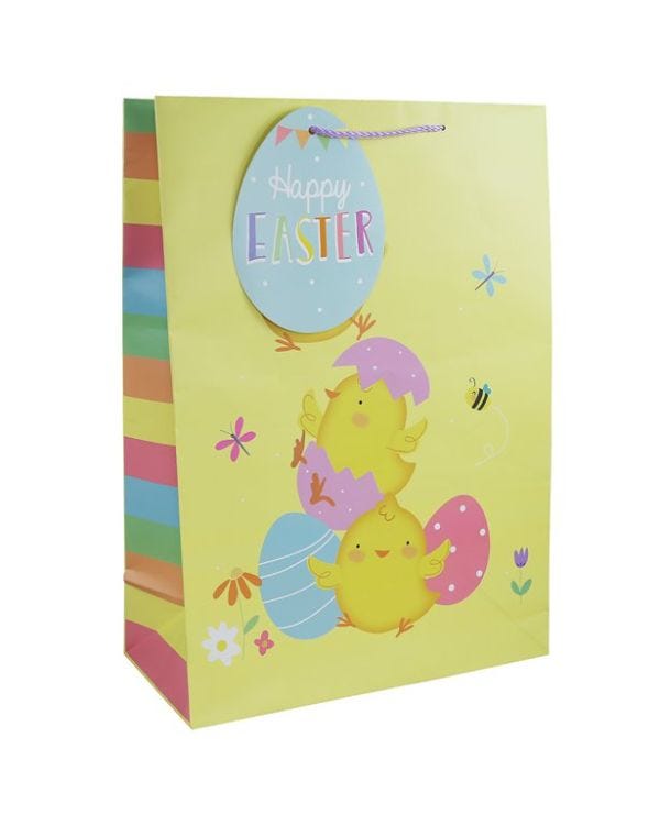 Easter Cute Chicks XL Gift Bag &amp; Tag