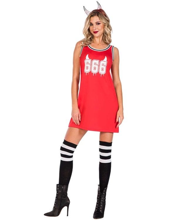 666&#039; Devil BB Jersey - Adult Costume