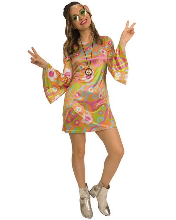 60&#039;s Groovy Baby - Adult Costume