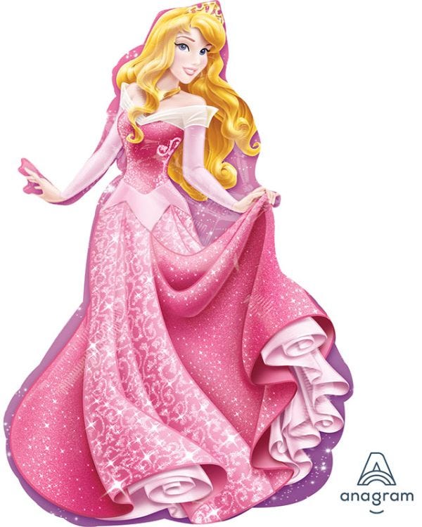 Disney Sleeping Beauty SuperShape Balloon - 34&quot; Foil