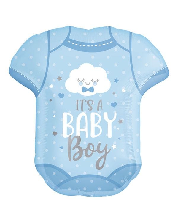 Blue It&#039;s A Boy Babygrow Balloon - 24&quot; Foil