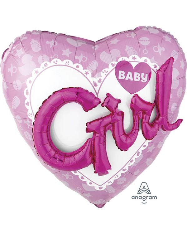 Baby Girl 3D Foil Balloon - 36&quot;