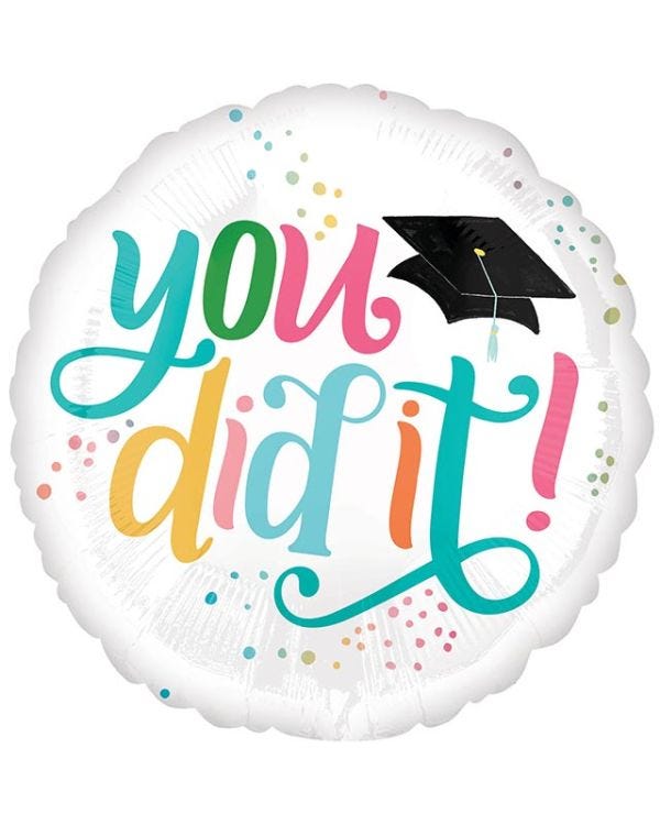 Graduation &#039;You Did It&#039; Balloon - 18&quot; Foil