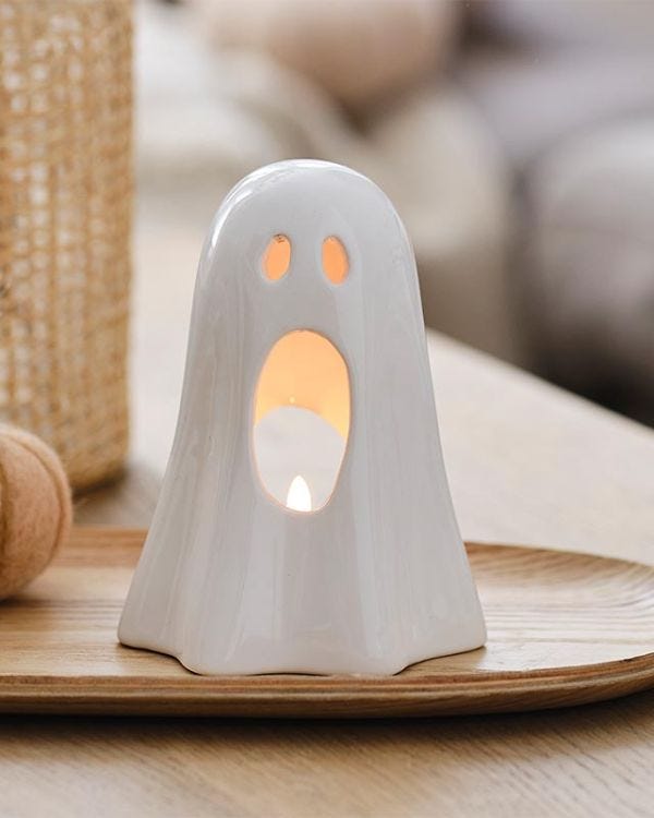 Ceramic Ghost Tea Light Holder
