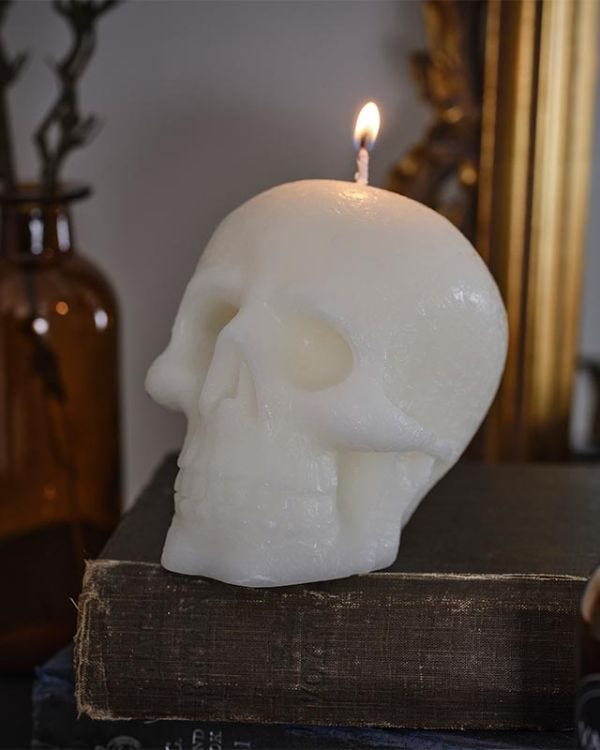 Skull Shaped Candle