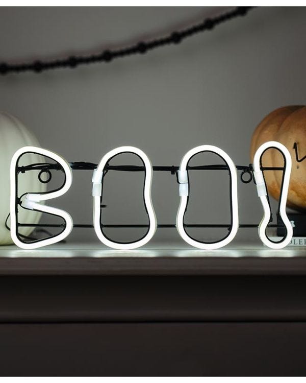 Neon BOO LED Sign