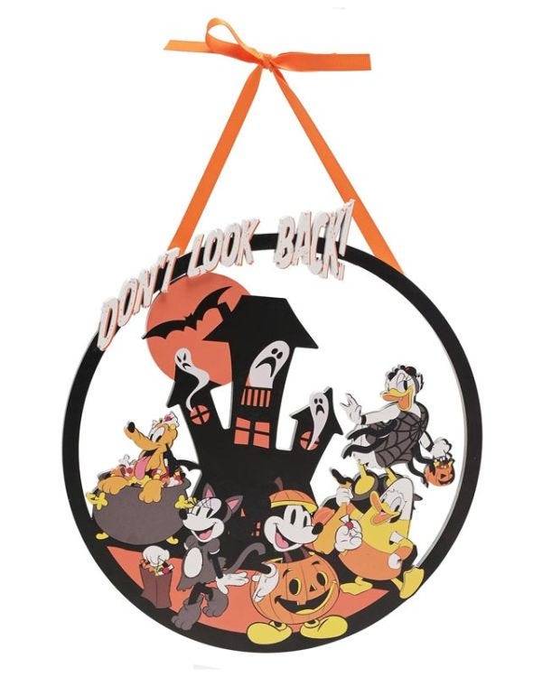 Disney Mickey &amp; Friends Halloween Plaque - 35cm