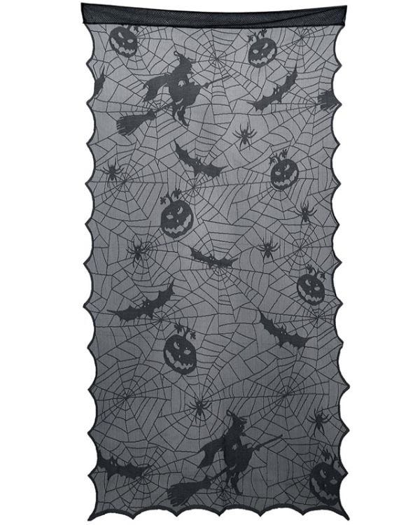 Black Lace Door Cover