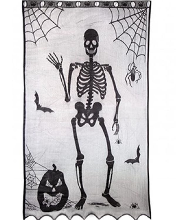 Skeleton Lace Door Curtain - 1m x 2.13m