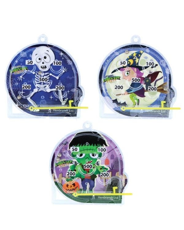 Mini Halloween Pinball Game - Assorted