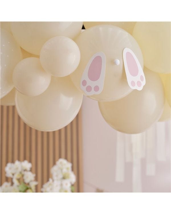 Hey Bunny Pastel Balloon Arch &amp; Streamers