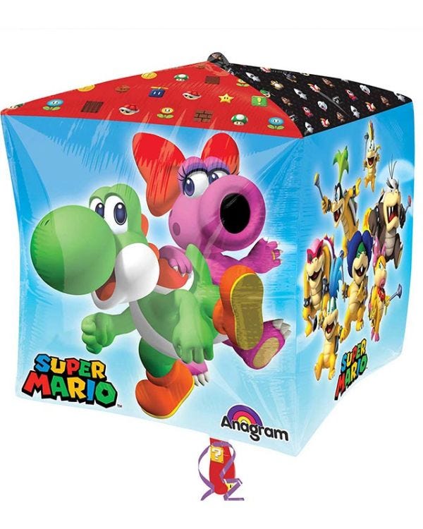 Super Mario Bros Cubez Balloon - 15&quot; x 15&quot; Foil