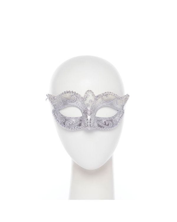 Silver Glitter Mask