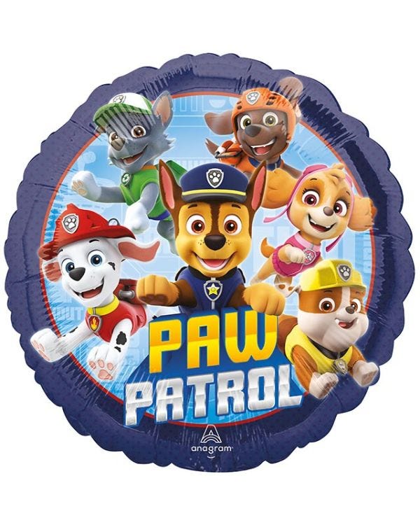 Paw Patrol Blue Balloon - 18&quot; Foil