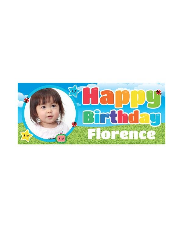 Singing Baby Personalised Banner