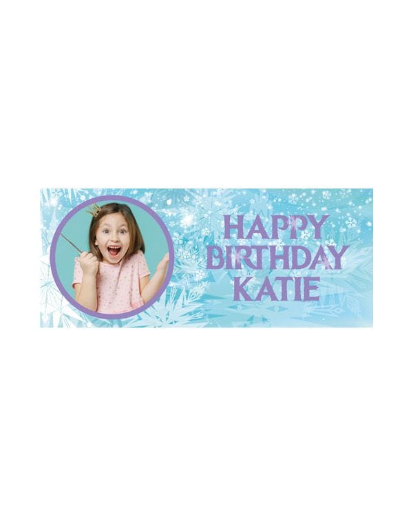 Ice Princess Personalised Banner