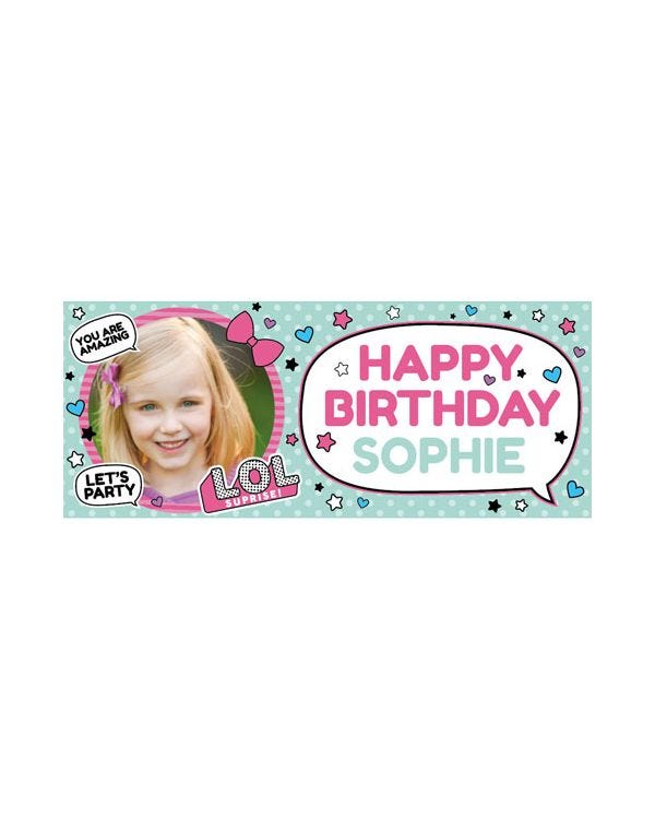 Surprise Doll Personalised Banner