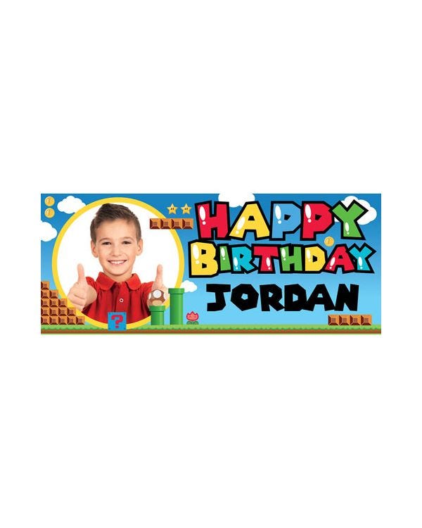 Retro Video Game Personalised Banner