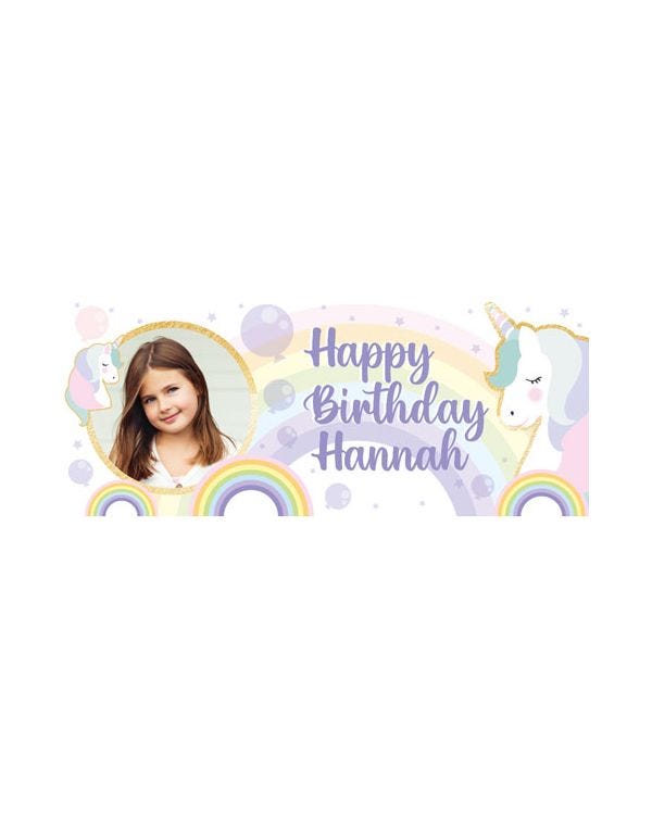 Unicorn Wishes Personalised Banner