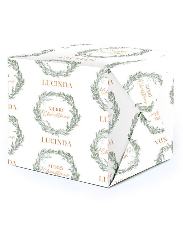 Merry Christmas Personalised Wrapping Paper