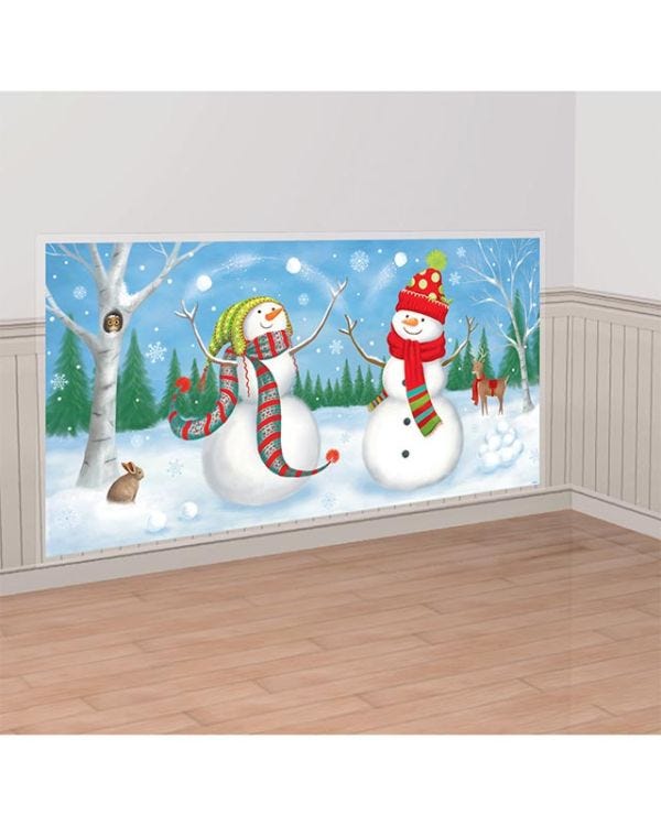 Winter Friends Scene Setter - 165cm x 85cm