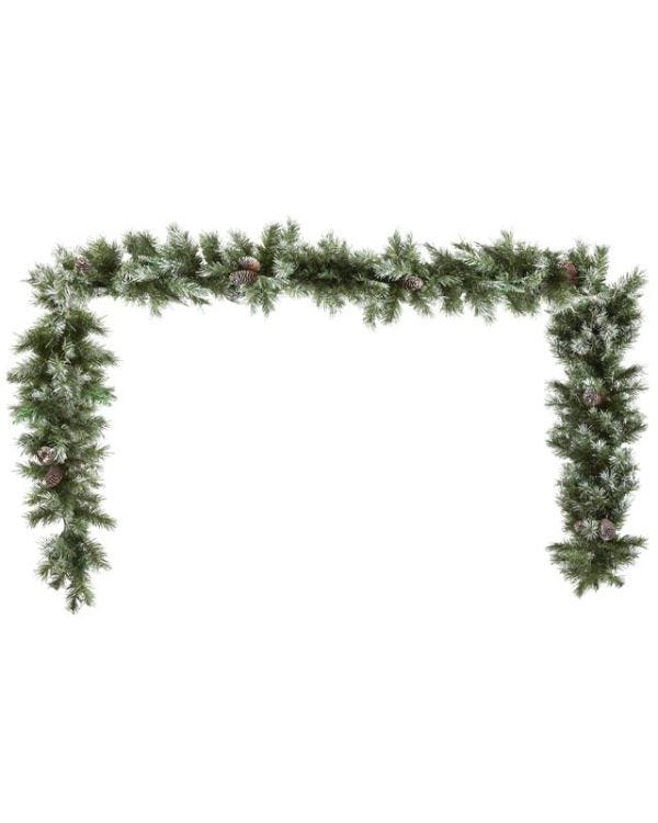 Snowy Pine Foliage Garland - 2m