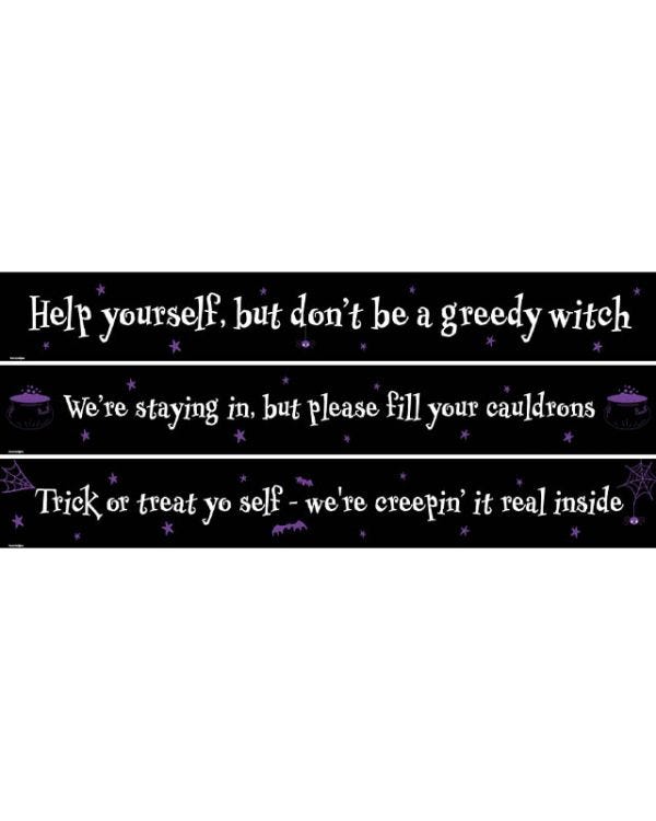 Halloween Help Yourself Paper Banners - 1m